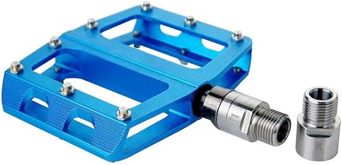 Miniatura 6 de Extensores de pedal de bicicleta, 1 par de extensores de pedal de bicicleta de acero al cromo-molibdeno extendido espaciador para cualquier pedales