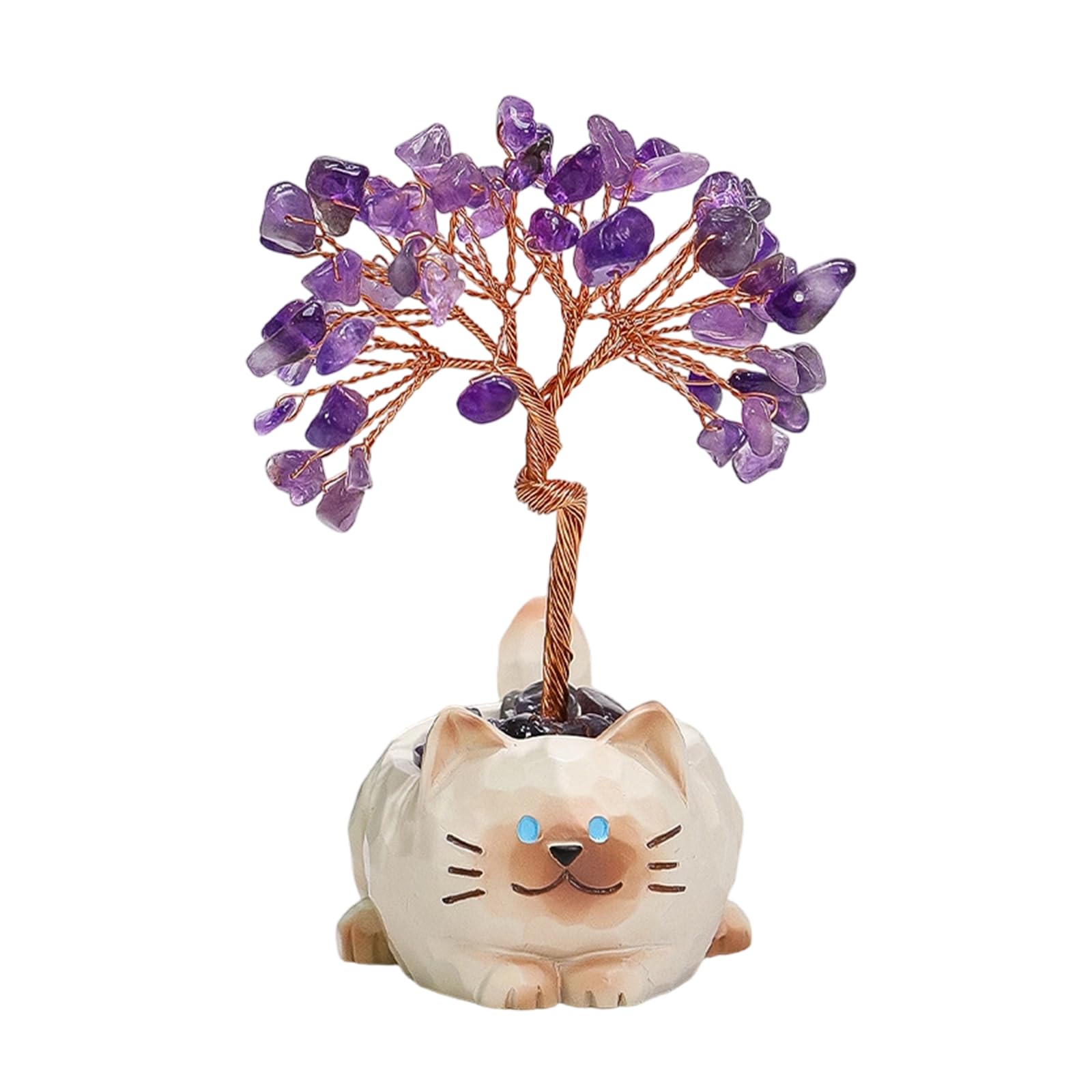 Oxxggkao Crystal Tree with Cartoon Bonsais Quartzs Crystal Money Tree Bonsais Feng Shuis Decors Housewarmings Present Home Decors Feng Shuis Decoration