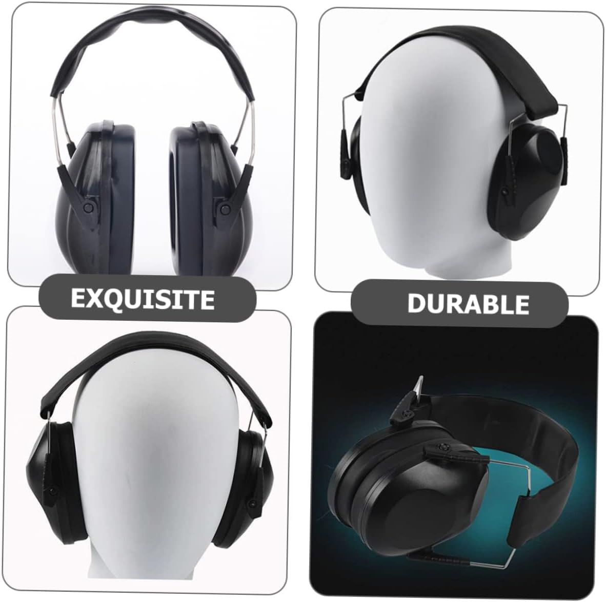 YARNOW Baby Noise Reduction Earmuffs for Infants Soundproof Ear Covers Adjustable Headband for Sleeping and Studying Comfortable Lightweight Design