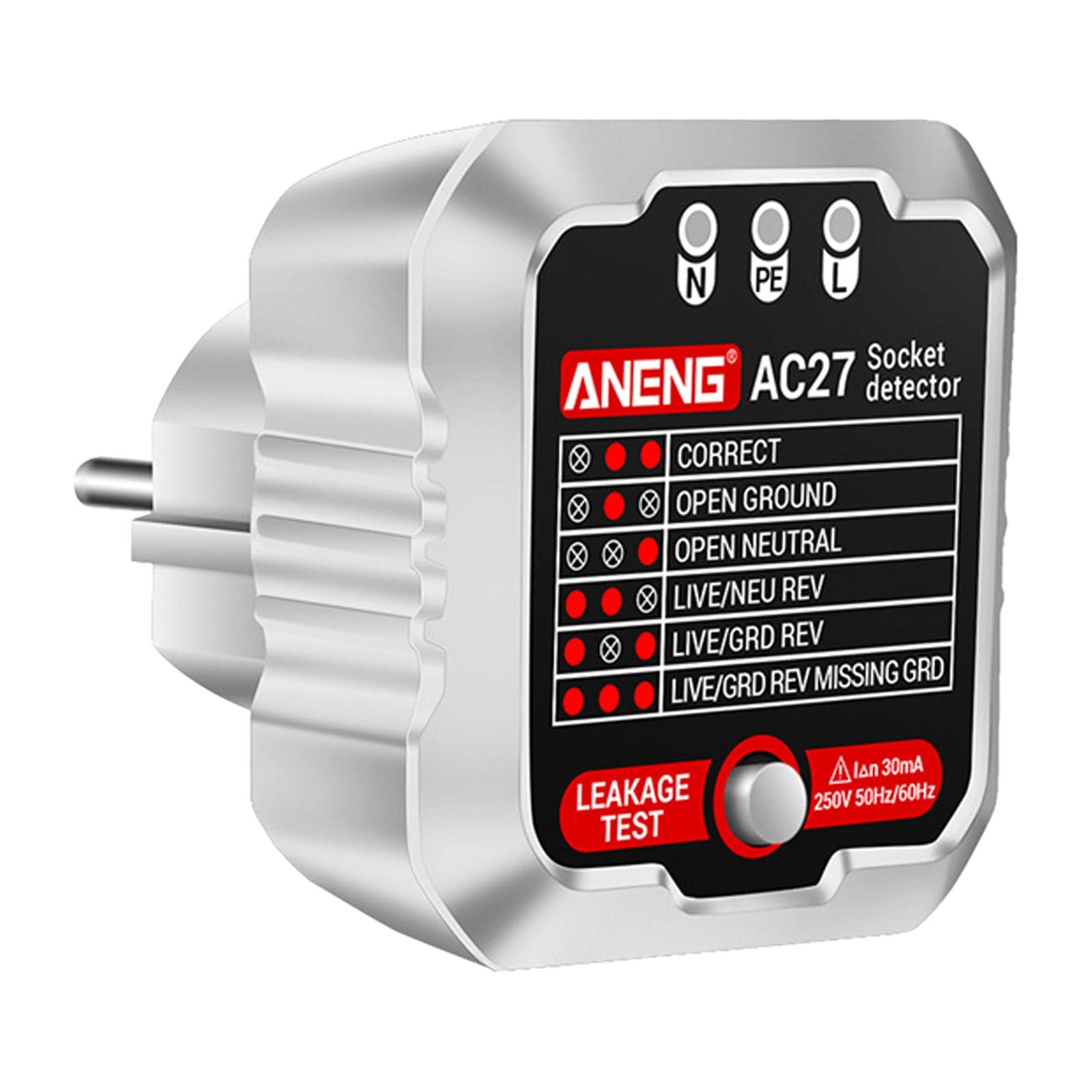 bnf® Outlet Tester Electrical Wall Plug Breaker Finder Phase Check Phase Detector White|Business & Industrial | Electrical & Test Equipment |Other Test & Measurement|1 Piece Socket Tester-image-35