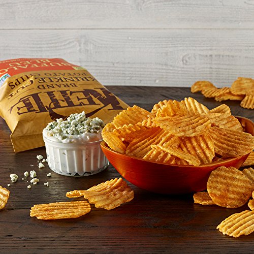 Image of Kettle Brand Potato Chips, Krinkle Cut Buffalo Bleu, 5 Ounce Bags (Pack of 15)