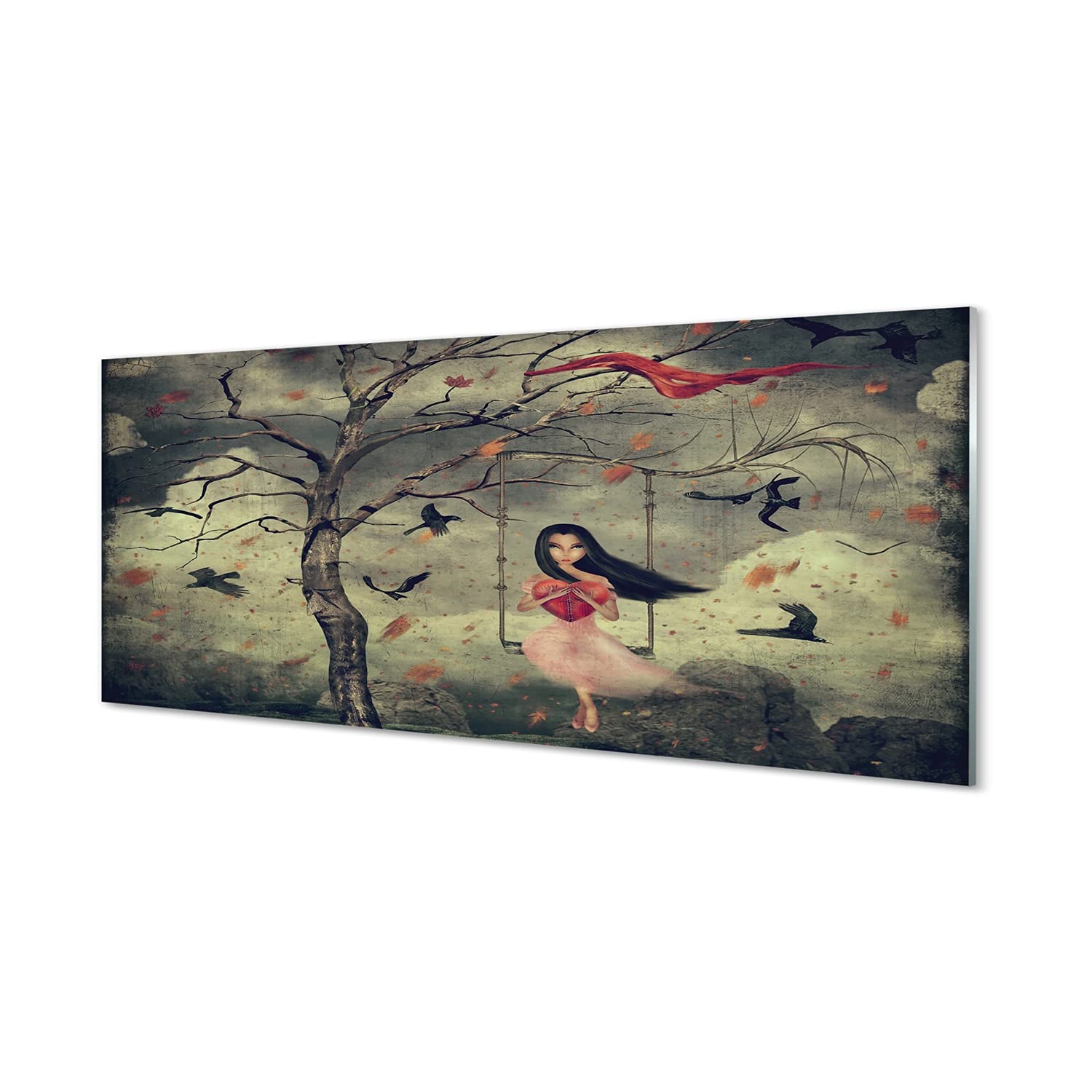 Tableau en verre haut de gamme Tulup 125x50 cm décoration d'art fantaisie