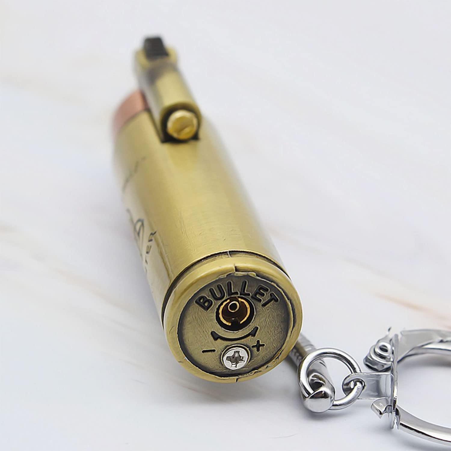 2 Pièces Torche Turbo Poche Briquet Porte-clés Métal Butane Allume-Cigare Rétro Gaz Cigarette Coupe-Vent Briquet Accessoires de Fumer