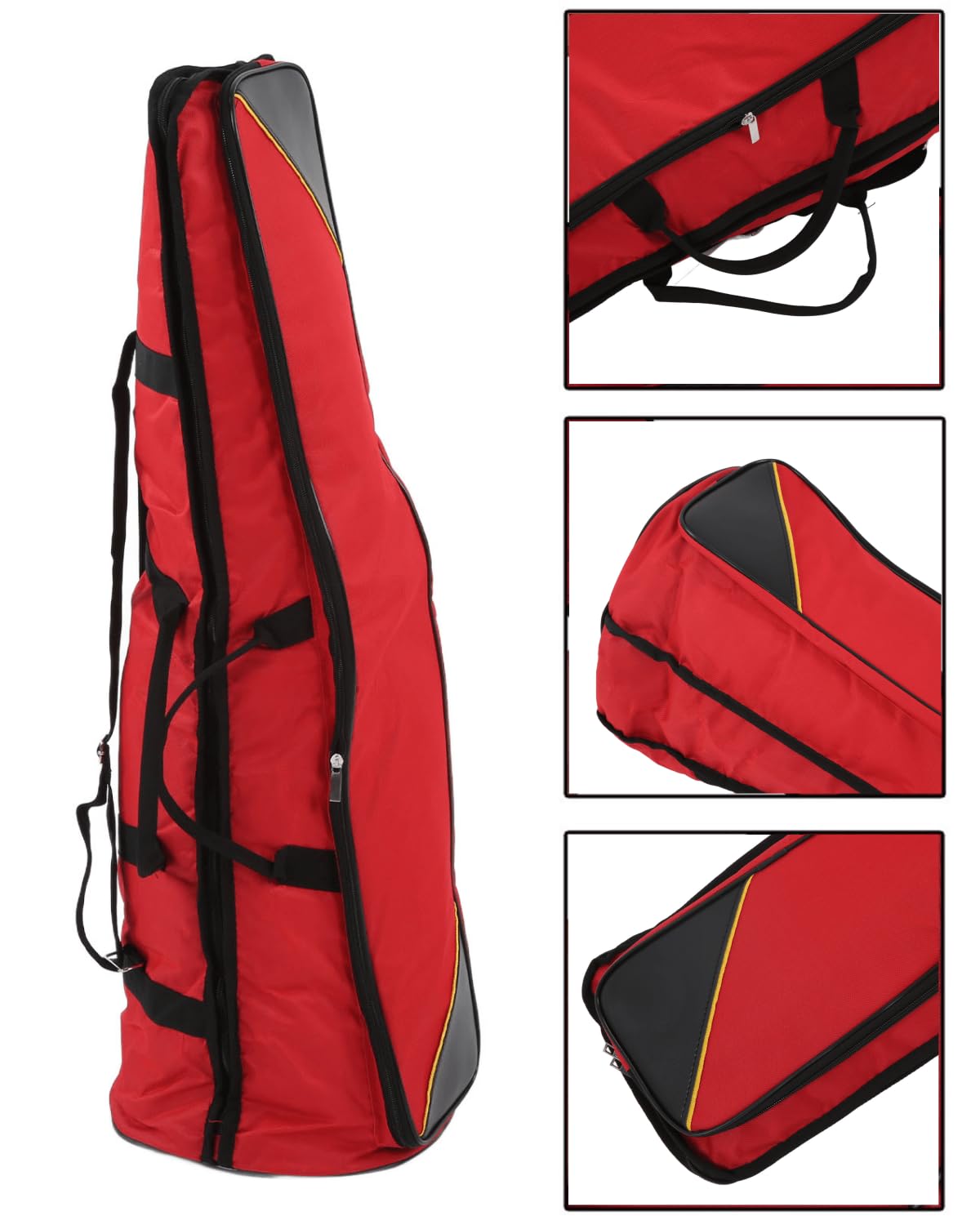 Borsa Trombone Tenore, Morbida Imbottita Portatile con Manico e Tracolla Oxford Resistenti all'Acqua per Strumenti Musicali Leggeri Spartiti Accessori