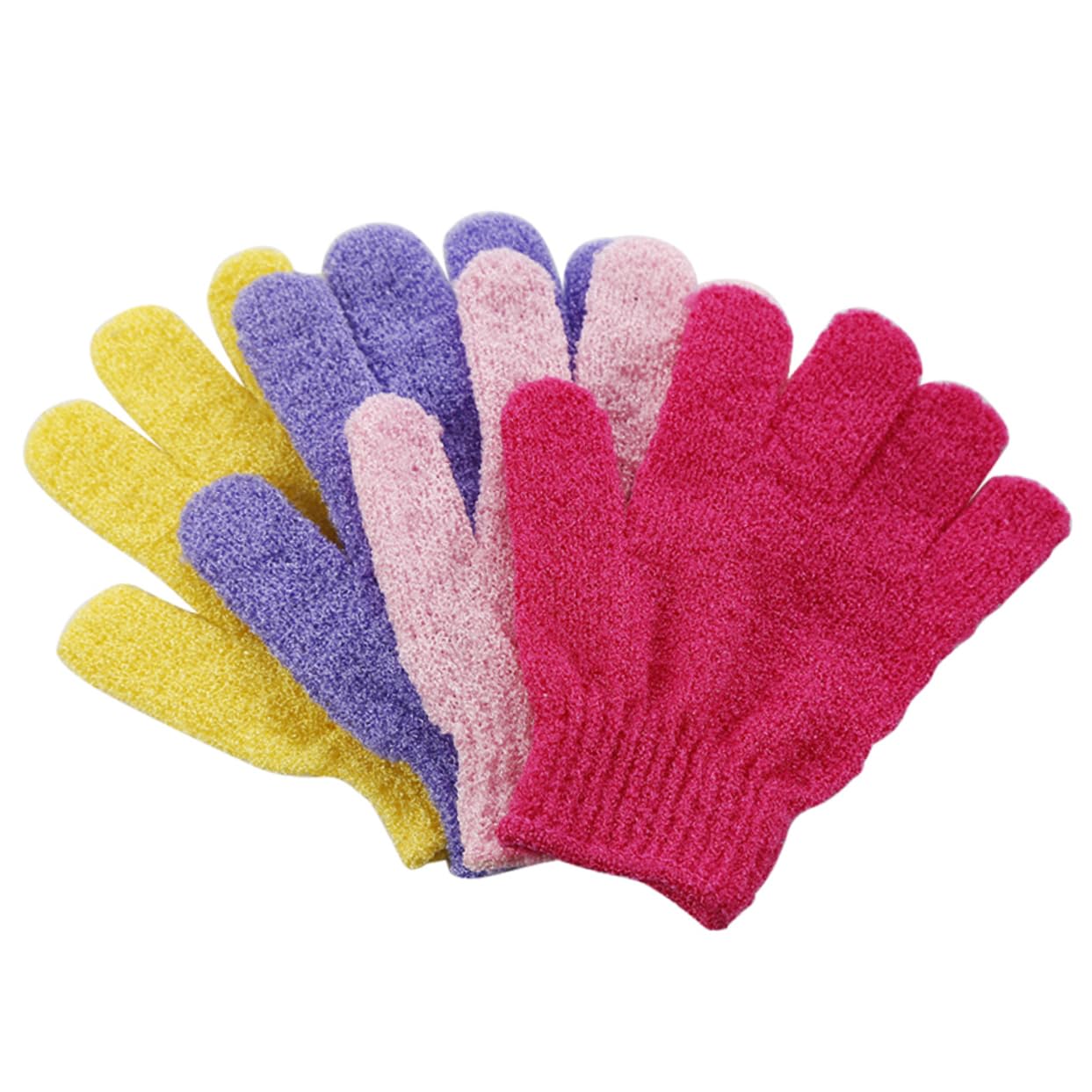 Healeved 36 Piezas guantes exfoliantes exfoliating gloves guantes de cinco dedos guantes de baño guantes de masaje corporal guantes de ducha Cuerpo toalla de baño frotar barro