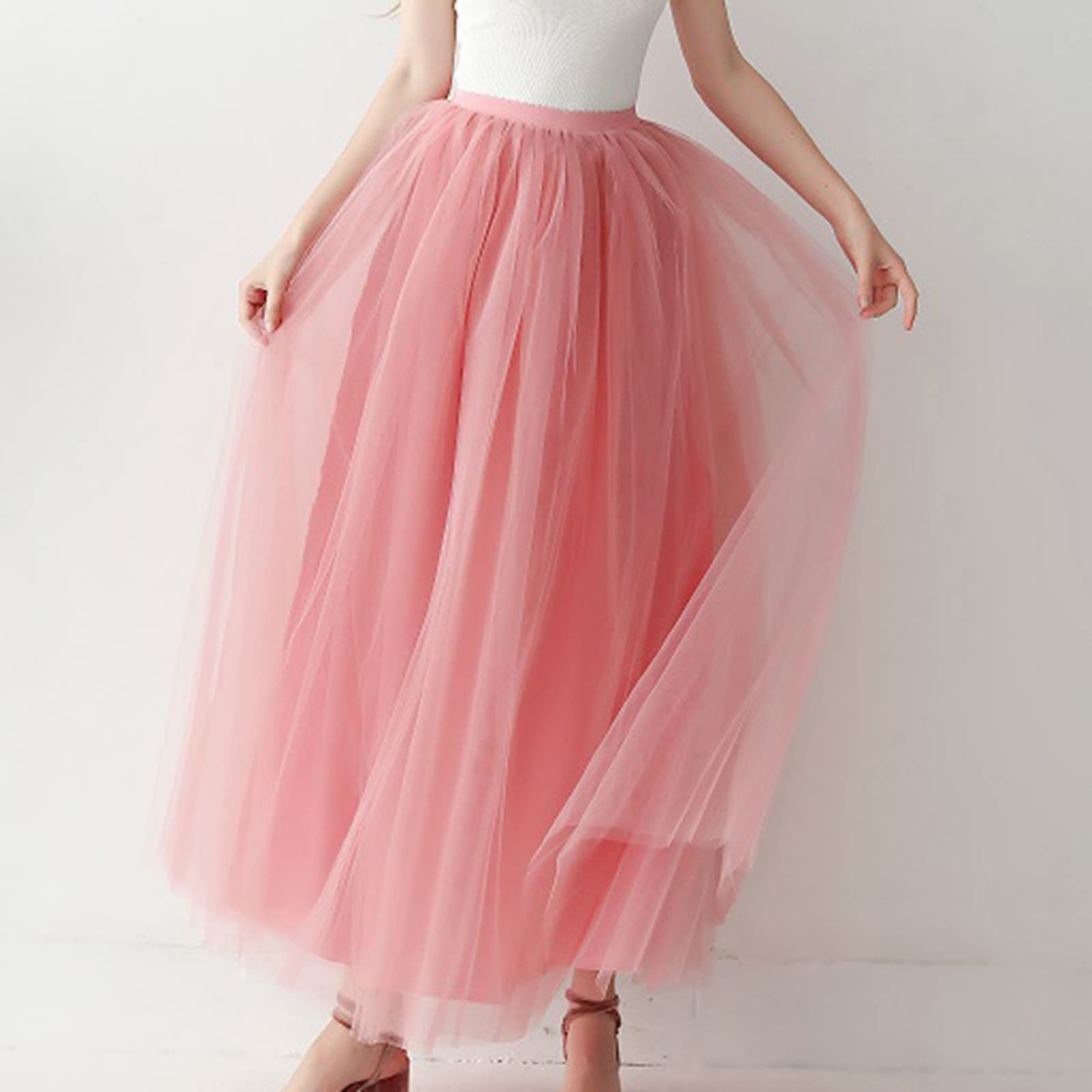 Generico Gonna Tulle Donna Teen Adult Annata di 50 Cocktail Swing Principessa Sottogonna Tulle Sottogonna Balletto Gonna Costumi di Carnevale Festa Halloween Danza Classica Gonna Tulle Donna