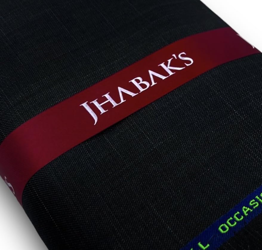 Image of JHABAK'S Unstitched Viscose Rayon Trouser Fabric for Men - Length: 1.30 m /Width: 58 inches
