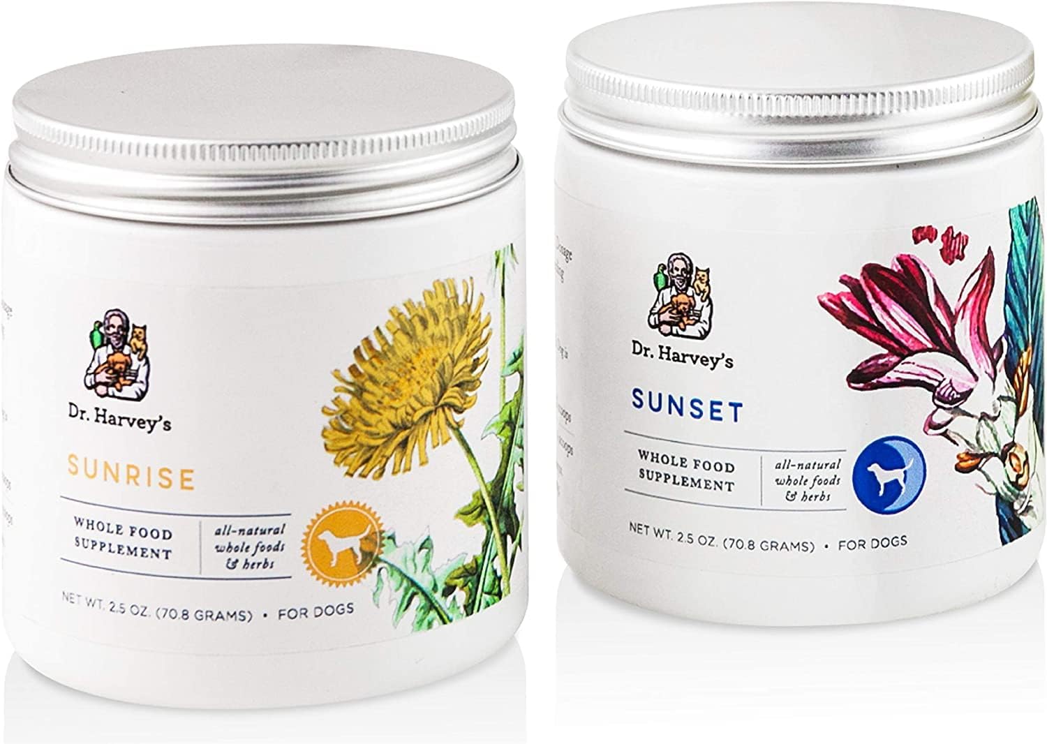 Dr. Harvey’s Solaris Immune Support Whole Food Supplement for Dogs, Morning and Evening Formula, 2.5 Ounces (2 Pack)