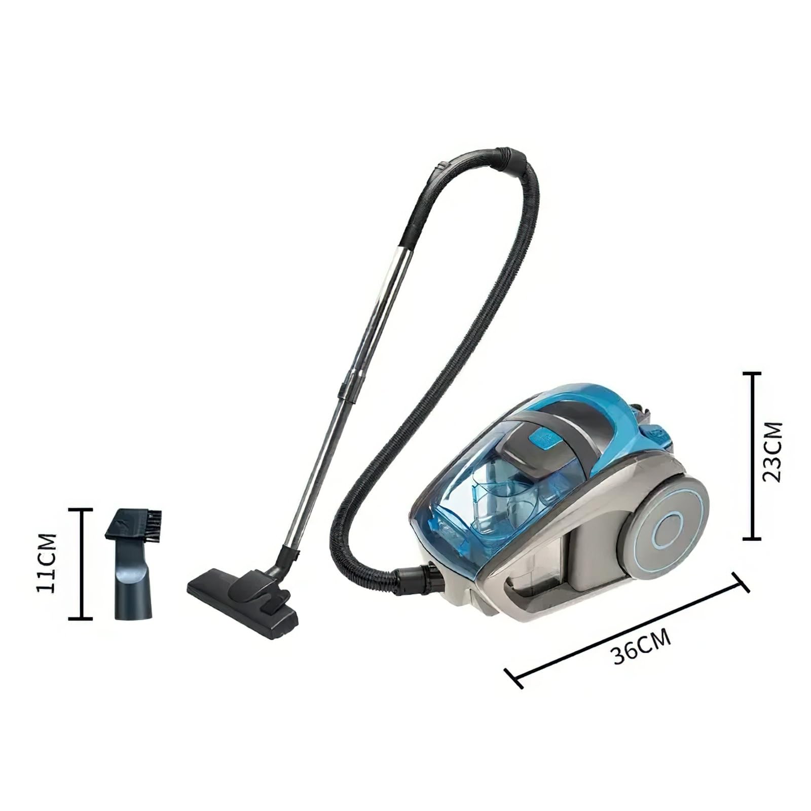 Staubsauger Beutellos,Nass- und Trocken,2500W leistungsstarker Staubsauger,HEPA-Filter,5m Netzkabel,1.5L,Kompakt und Leicht,für Hartböden und Teppich