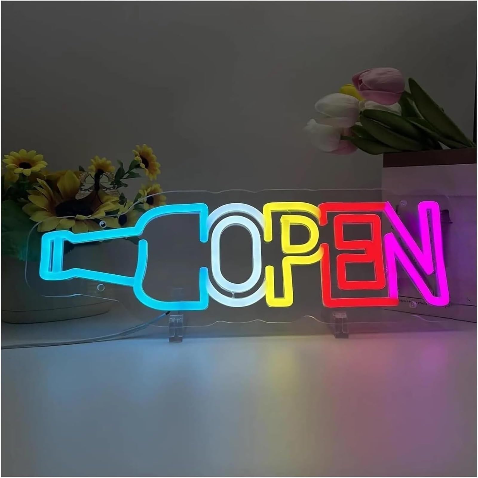 Zynther Neon lamp for Neon Signs Light Decor for Sign Open for Beer