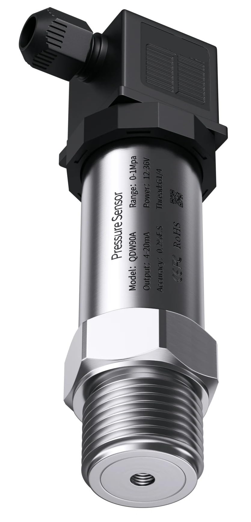 G1/4' sensore di pressione di tipo piccolo 0,1 bar/0,2 bar/0,3 bar 0-10 V 100 bar olio acqua gas 10 bar 200 bar 600 bar Trasmettitore di pressione RS485(4-20mA G1-4,0-200bar)