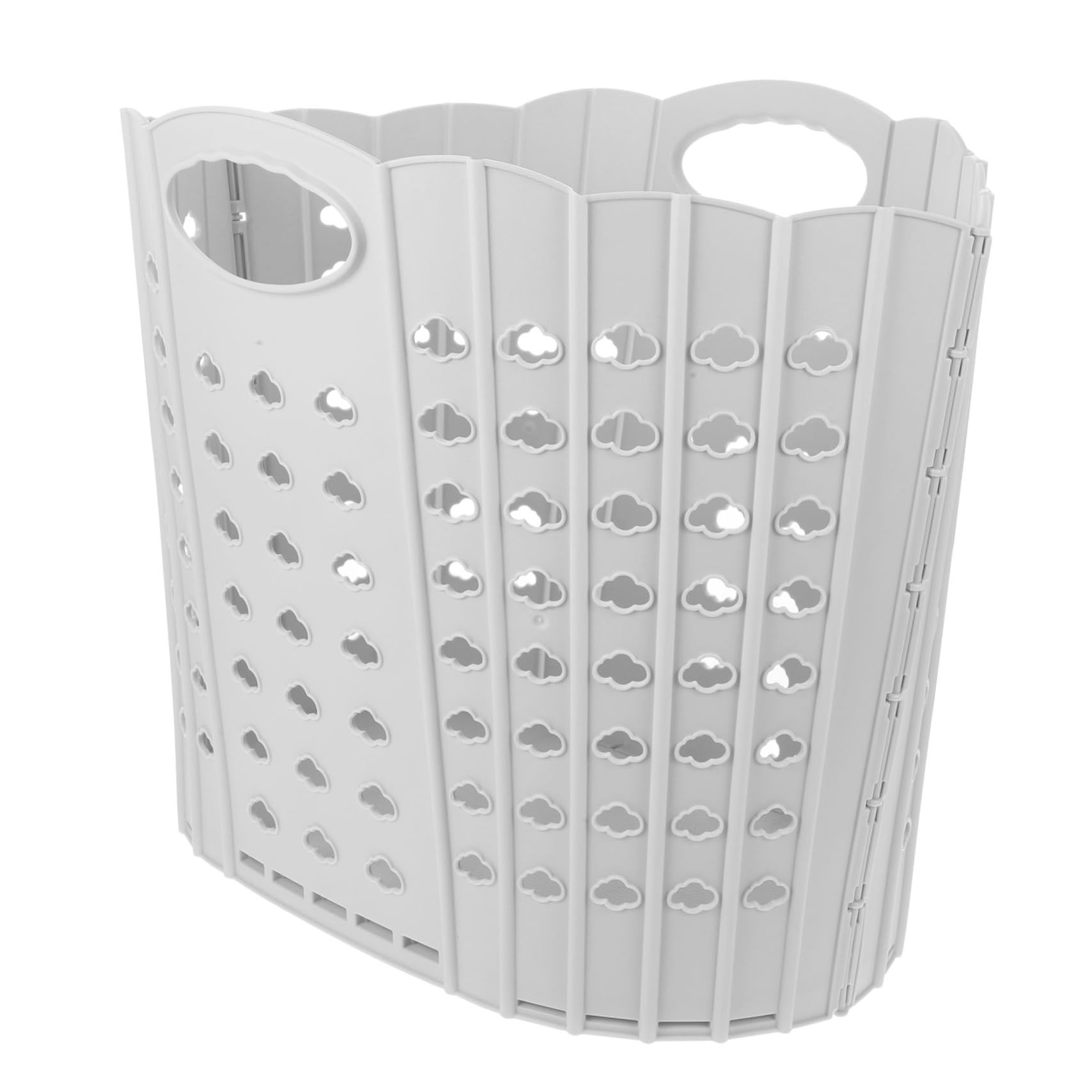 TOPBATHY Folding Portable Dirty Clothes Basket Pop-up Laundry Hamper Large Capacity Laundry Hampers Clothes Organizer Folding Laundry Hamper Towel Baskets Folding Laundry Basket Grey Pp