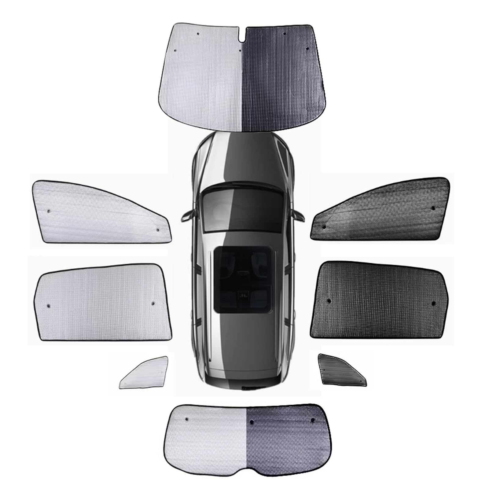 Sonnenschutz Auto Für VW für Tiguan 5N 2009~2016 2010 Auto Sonnenschirme Seite Windschutzscheibe Vorhang Dach Windows Sonnenblende Schiebedach Abdeckung(All Windows)