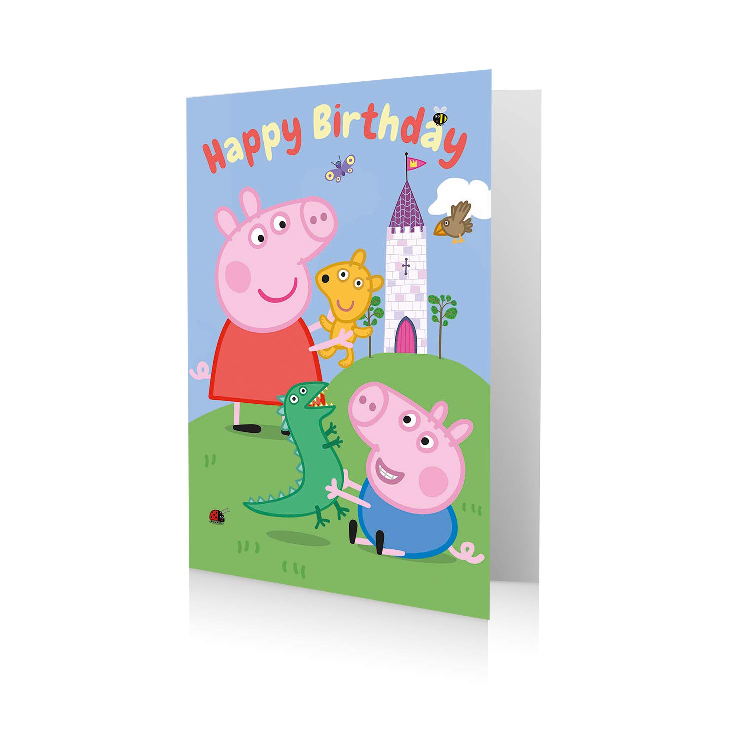 Official Peppa Pig Birthday Card, Happy Birthday, Muli-Colour (PG036)
