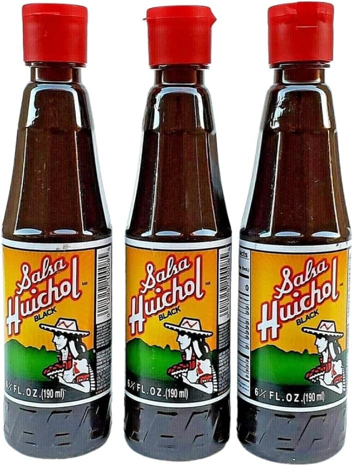 Huichol Salsa Negra 3 Pack, Imported from Mexico
