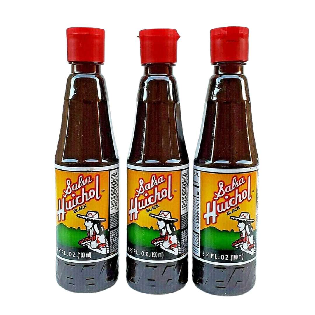 Huichol Salsa Negra 3 Pack, Imported from Mexico