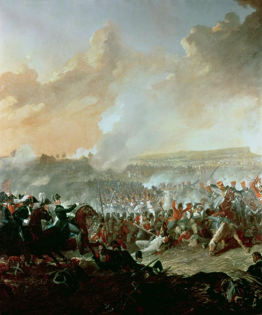 Murales la batalla de Waterloo cuadro lienzo colorido Denis Dighton 60x90cm 5