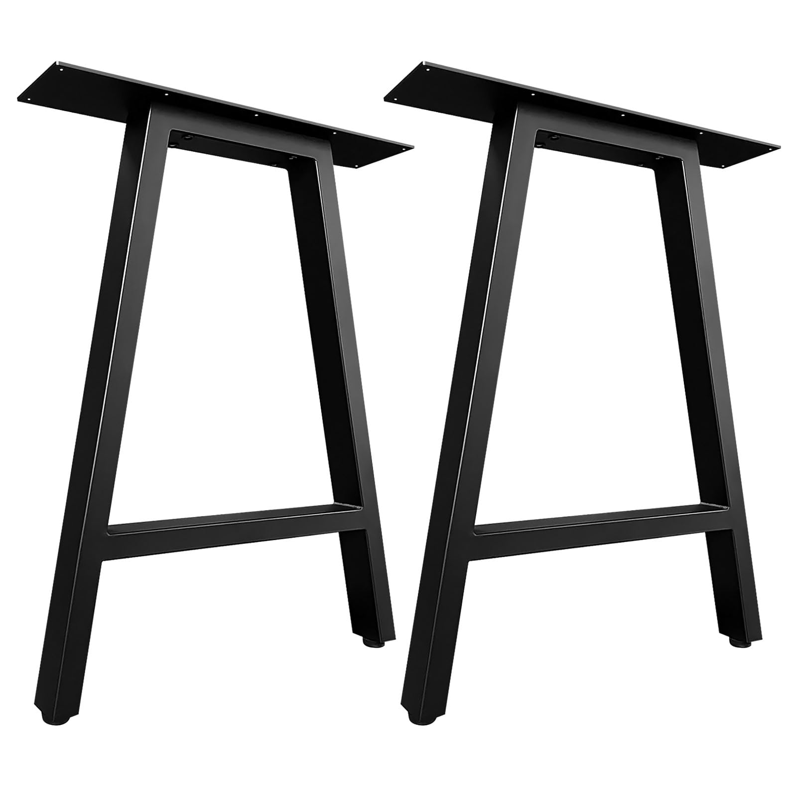 Jahof Metal Table Legs 70 cm, A-Shaped Frame with Adjustable Feet, Heavy Duty Industrial Furniture Legs for Dining Table, Office Desk, Set of 2 (W50 x H70 cm) — image 1