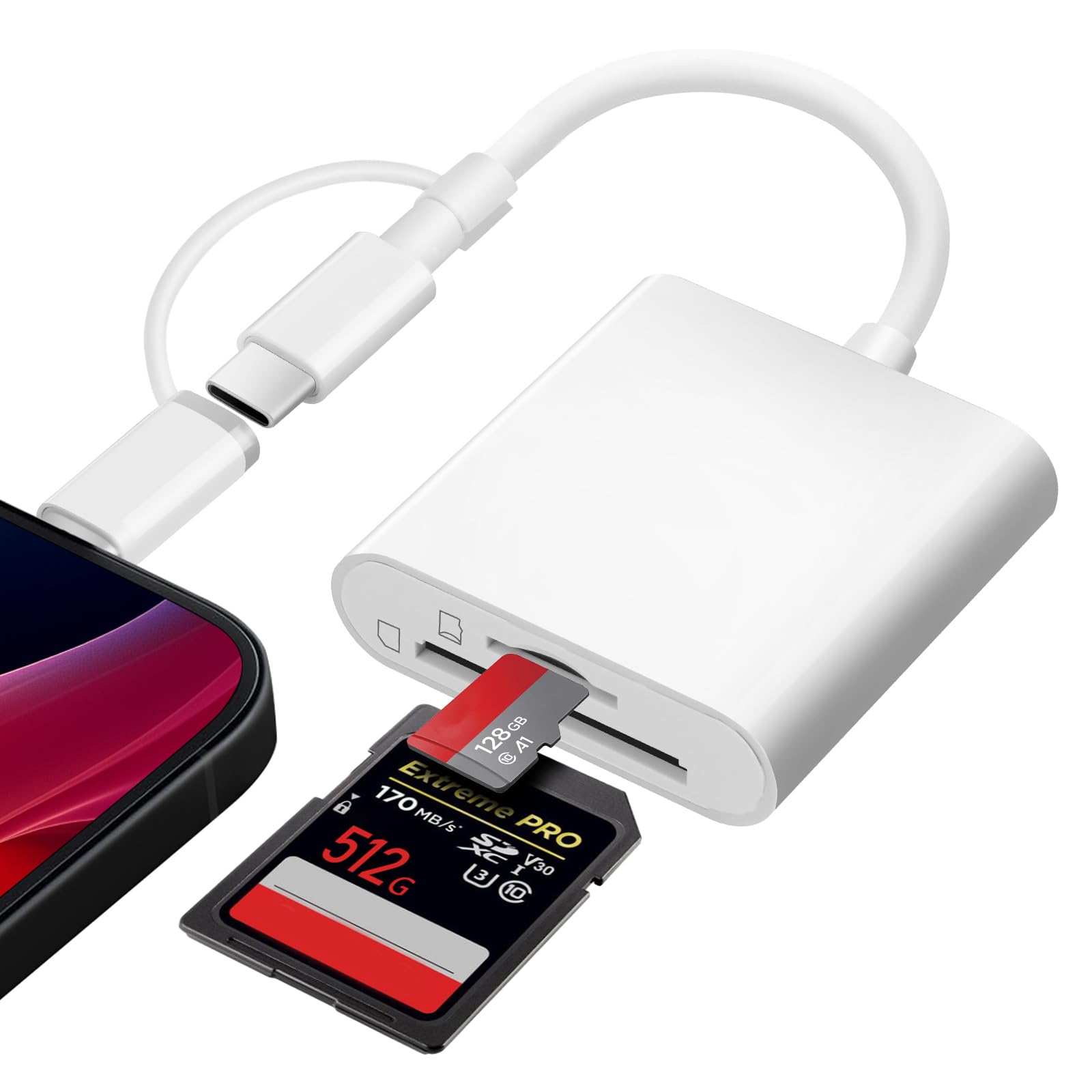 Flintronic Czytnik kart pamięci, USB-A-2 w 2