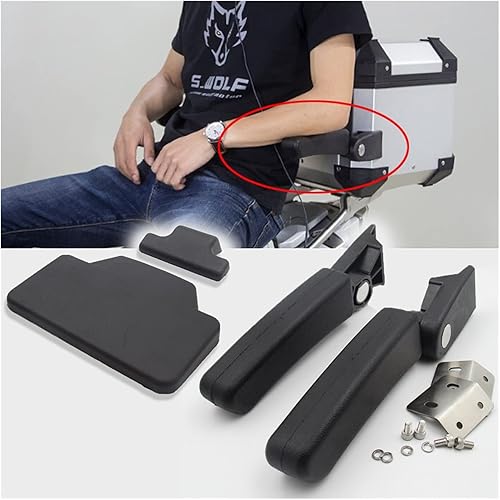 Miniatura 2 de LCCDZ New F800GS Rear Box Passenger Armrest + Back Pad Rear Saddlebag Trunk Sticker Compatible with BMW F 800 GS ADVR 1200 GS Adv (Color  A)