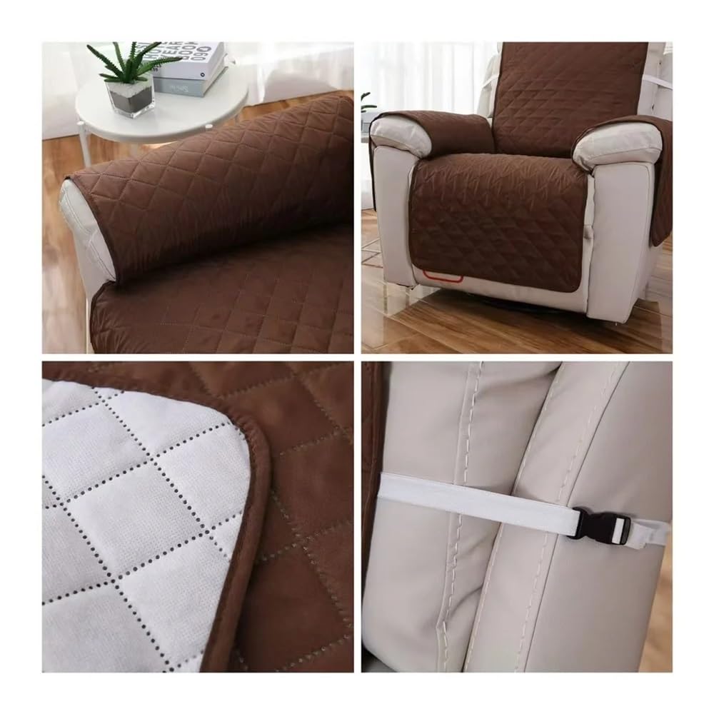 pipisweet Housse de coussin de canapé - Pour animaux de compagnie et enfants - Extensible, lavable et amovible - Gris foncé, taille L - 4