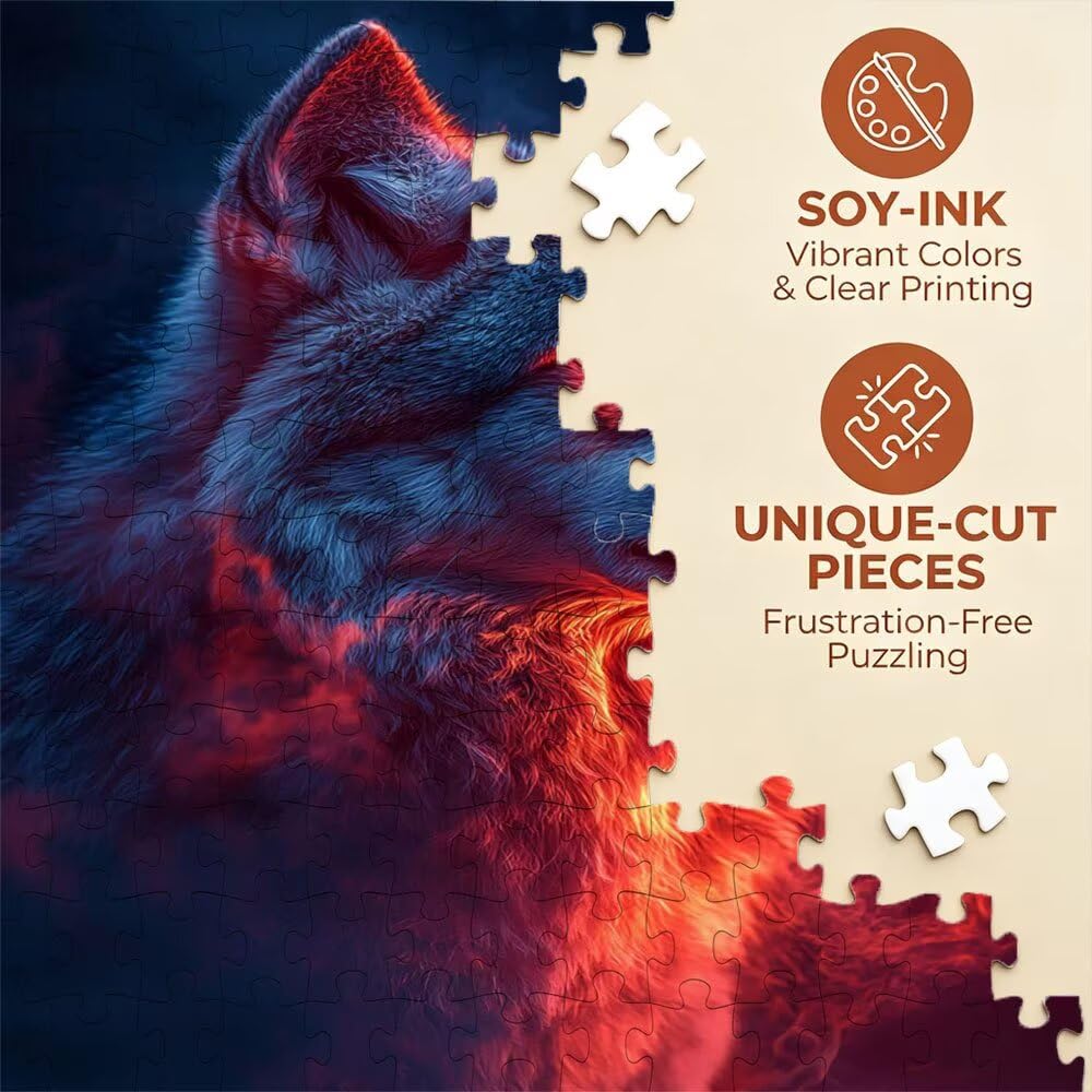 Puzzle 6000 Pezzi, Animali Feroci 3D Puzzle per Adulti Impegnativo, Educa Puzzles Artistico, Divertente E Stimolante Puzzles Decorativo per La Famiglia, Regalo e Decorazione Pareti DX0YL6-970