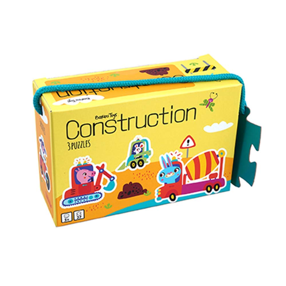 Barbo Toys LITTLE BRIGHT ONES 3 PUZZLE CONSTRUCTION