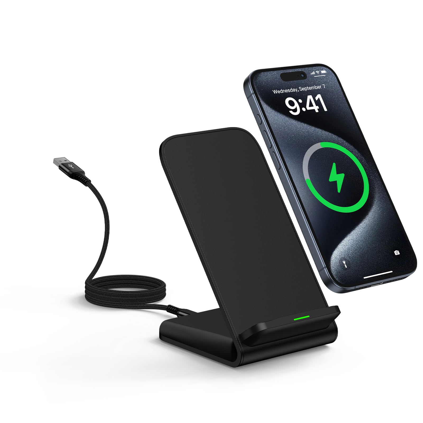 Google Pixel 9 Wireless Charger Stand Fast Charging for Pixel 10 Pro XL 9A 9 Pro XL Fold 9 8A 7A 8 7 6 Pro,15W Phone Wireless Charger Station for Samsung Galaxy S25 S24 S23 S22 S21 S20 Ultra FE