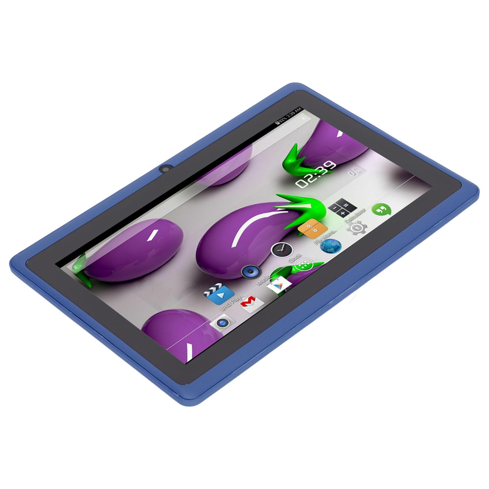 Q88 7-inch Kindertablet voor Android, met 8 GB ROM, Veiligheidsscherm voor Oogbescherming, Ondersteuning voor Wifi, Bluetooth, Dubbele Camera, Ondersteuning voor Onderwijs, Gaming.(Blauw