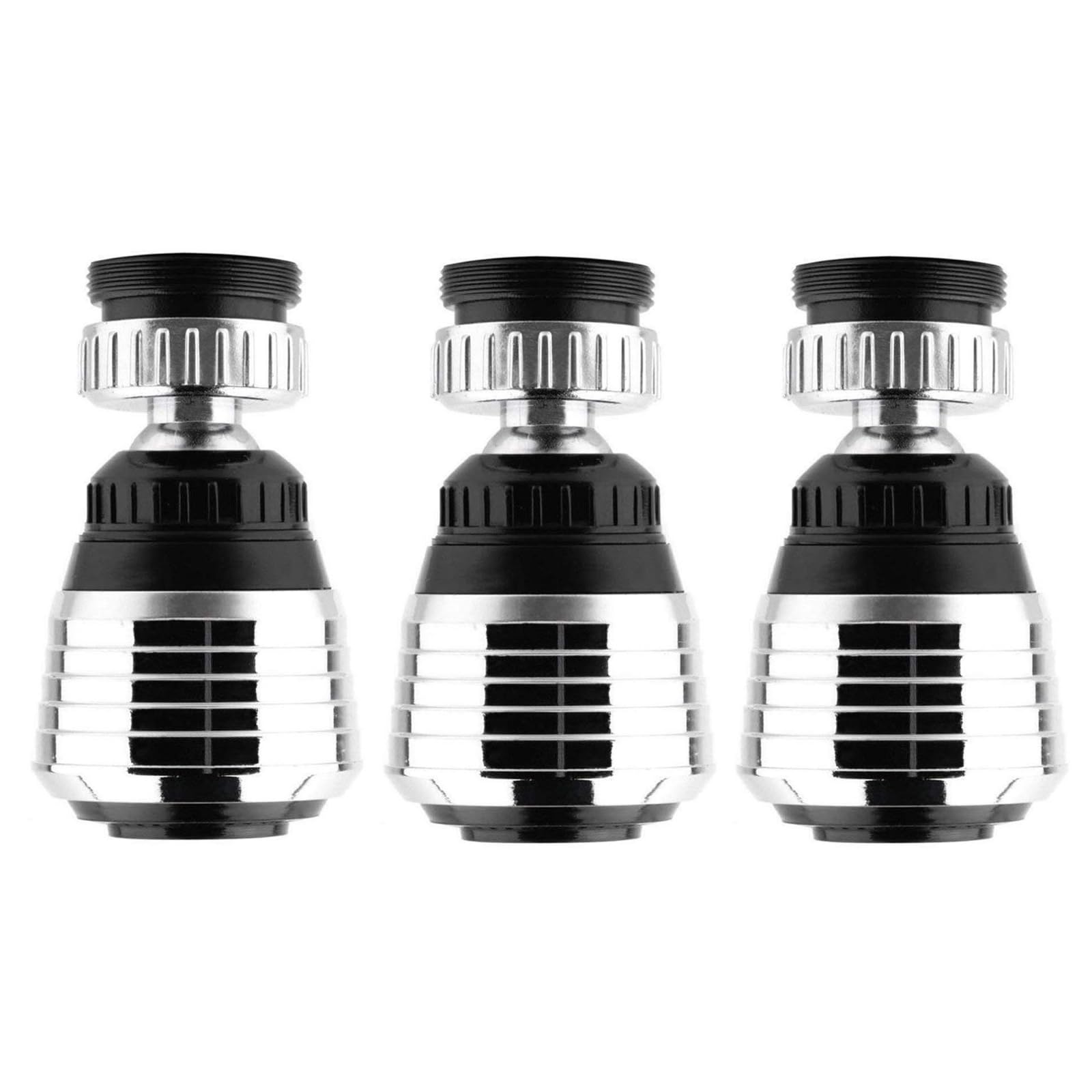 3Pcs 360 Rotate Swivel Water Saving Tap Aerator, Faucet Aerator Diffuser Faucet Nozzle Water Bubbler for Kitchen Accessories