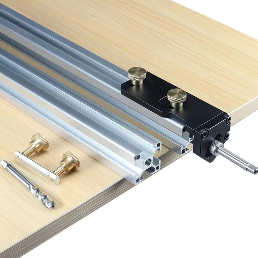 Plantilla Ajustable de Roscado de Perfiles de Aluminio para Bricolaje y Accesorios Domésticos