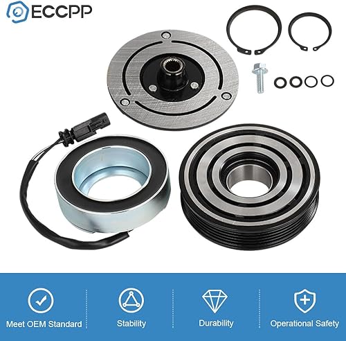 Vista 173 de ECCPP Embrague del compresor de la CA 2003-2008 para el embrague de la CA de Toyota Matrix Corolla 1.8L