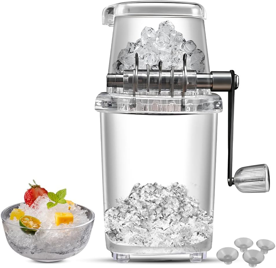 Manual Ice Crusher with Transparent Body