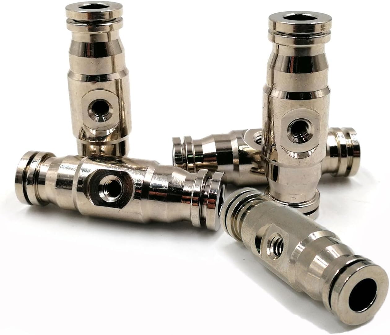30 Pezzi 1/4 '' Kit di Giunzione Pneumatica per Raccordi | T-Giunzione Pneumatica Raccordi Rapidi Tubo Connettore Tubo