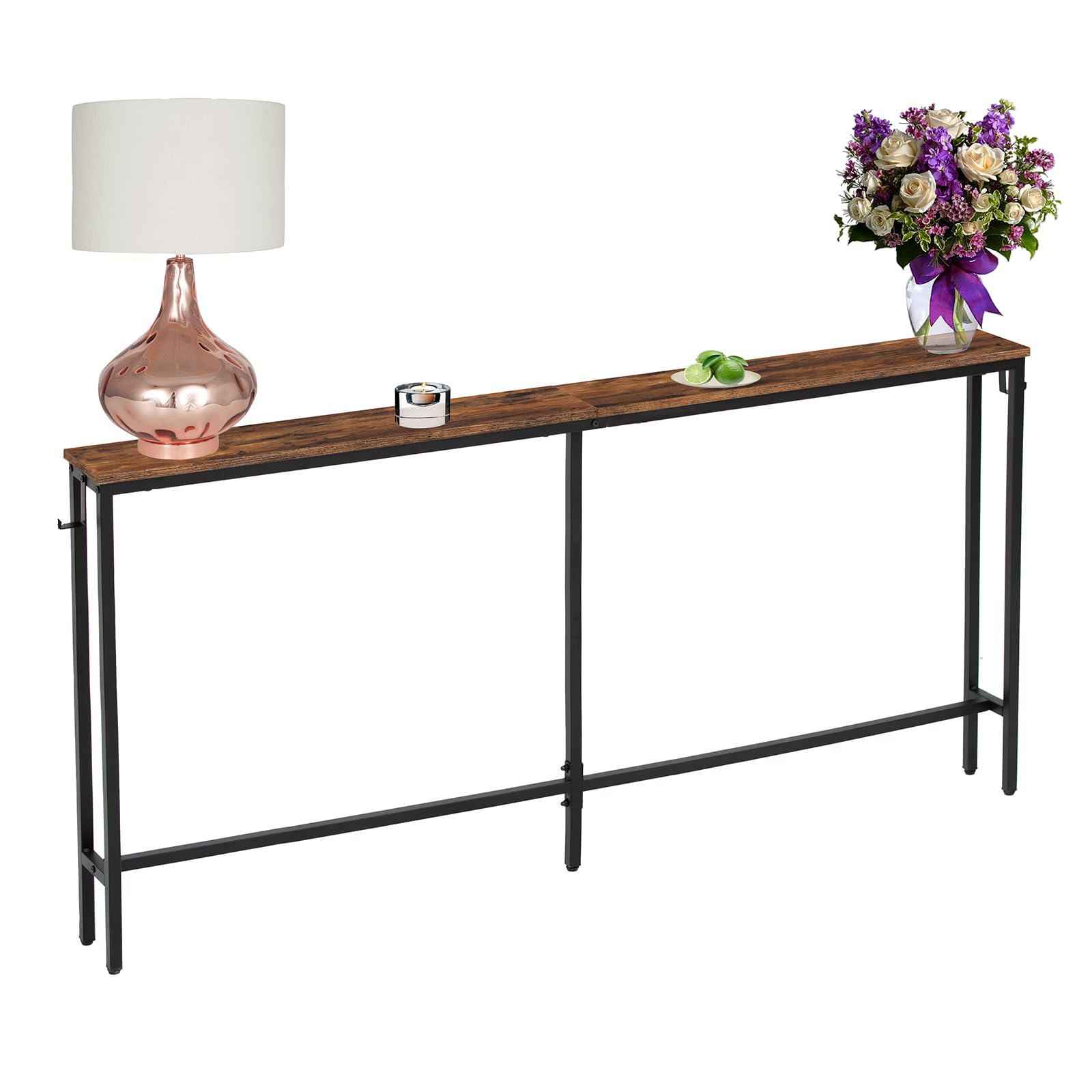 Photo 1 of **USED BUT APPEARS NEW**  SUCRSIXBRO Kinny Console Table, 70.9" Narrow Sofa Table, Rustic Brown