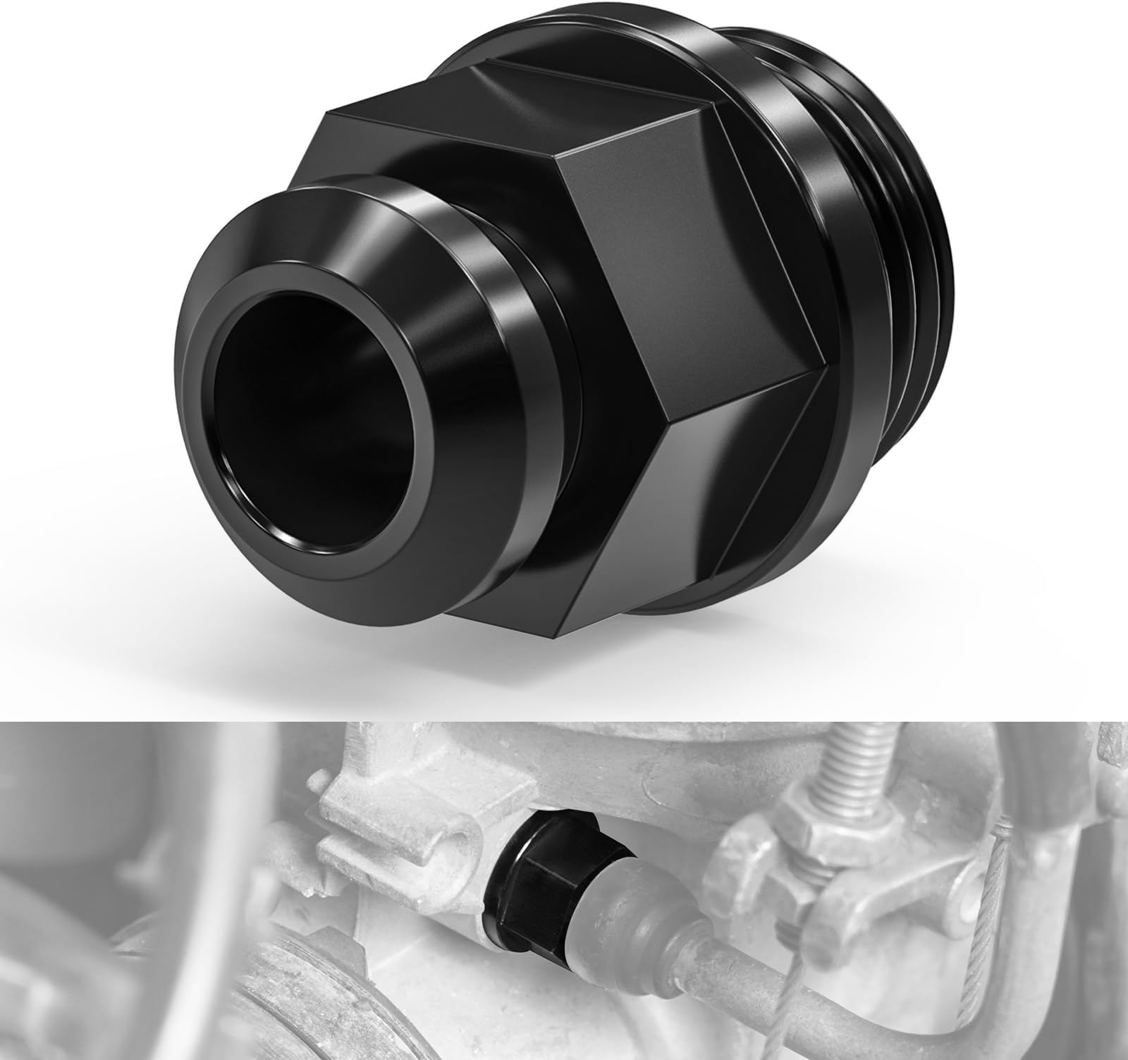NICECNC Choke Cable Fitting Aluminum Compatible with Suzuki DR650S 1996-2024, DR650SE 1996 1997 1998 1999 2000 2021 2022 2023 2024