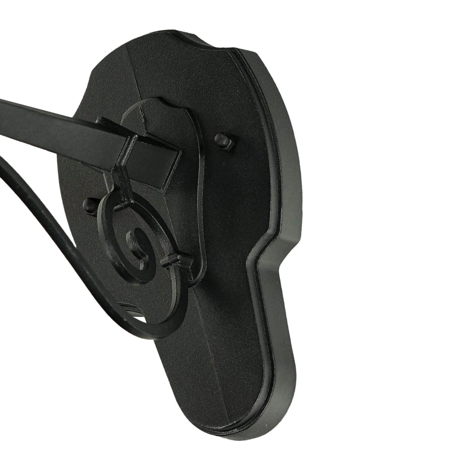 Licht-Erlebnisse Lámpara de pared exterior BREST de estilo rústico en color negro E27 IP23, Aplique Farol retro para jardín, entradas y terrazas