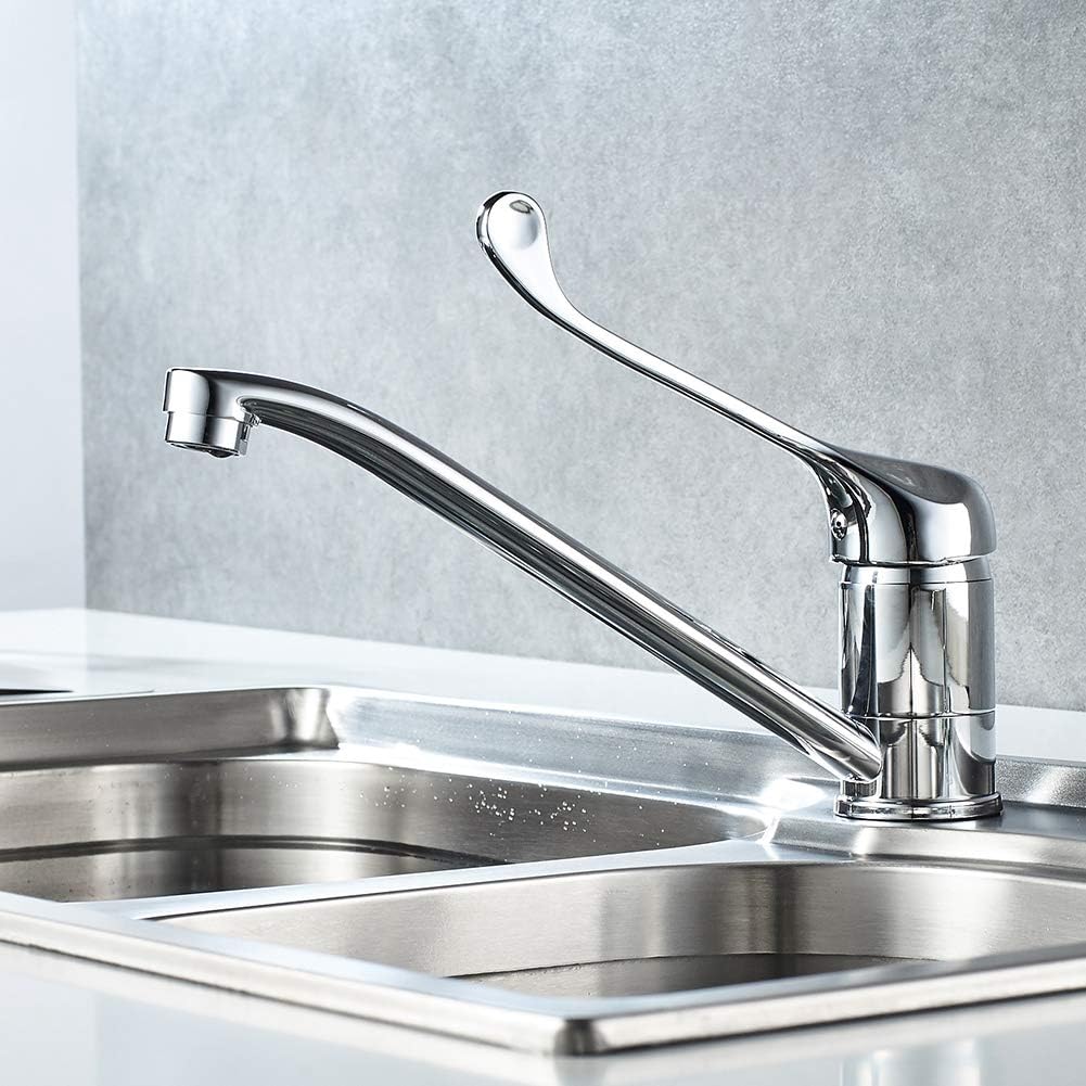 Ibergrif M14453-Bari Kitchen Mixer Tap installed in a sink