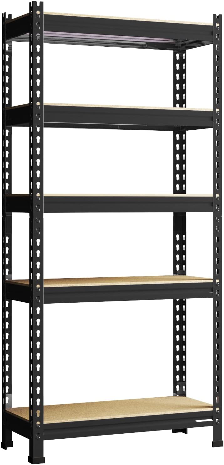 PrimeZone Storage Shelves 5 Tier Adjustable Garage Storage