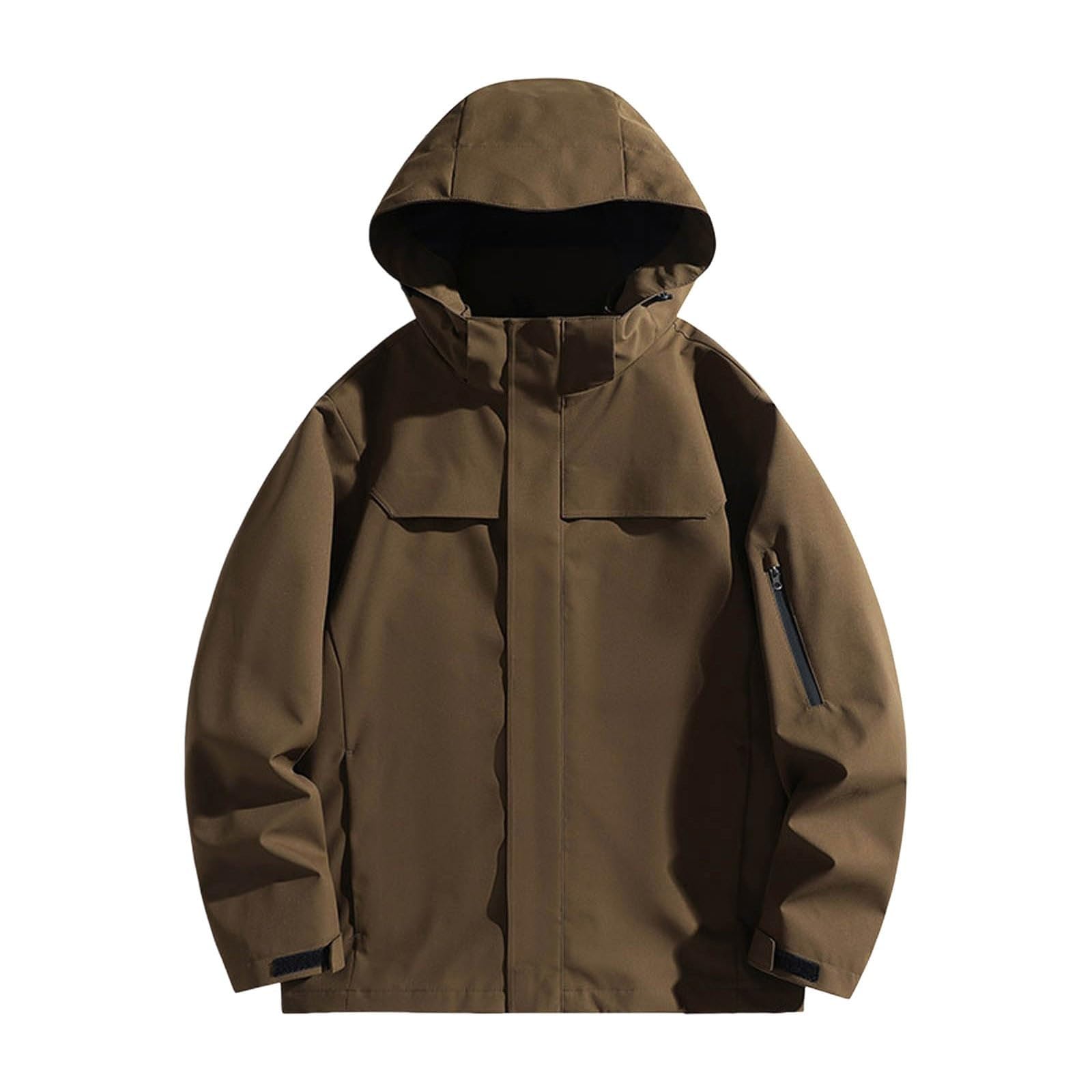 Veste légère à capuche pour homme, manteau de travail coupe-vent à une