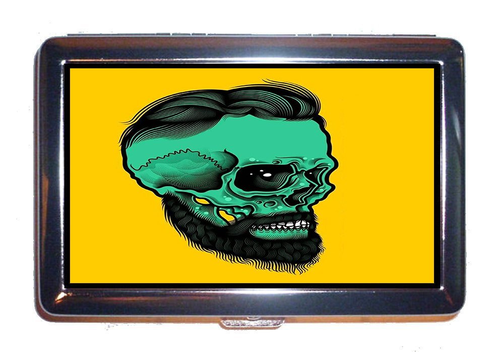 YENDOSTEEN Cigarettes Case Skull Bones Skeleton Dead Horror Head Halloween (Cigarettes box)