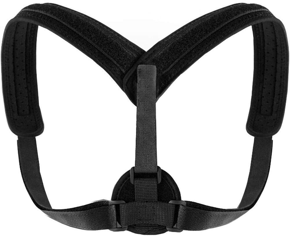 Numeo Back Brace Posture Corrector for Women & Men - Fully Adjustable Support Belt Improves Posture and Upper Back Pain Relief Upright Go Posture