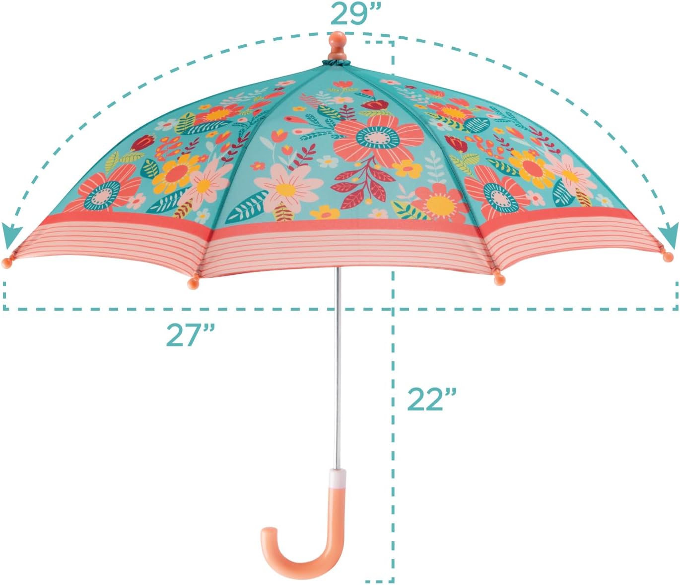 Stephen Joseph, Toddler and Little Kid Umbrella with Pinch Free Closure and Colorful Design
