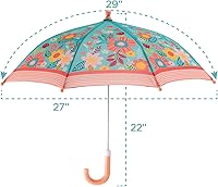 Vista 64 de Stephen Joseph, Paraguas para niños pequeños con cierre sin pellizcos y diseño colorido