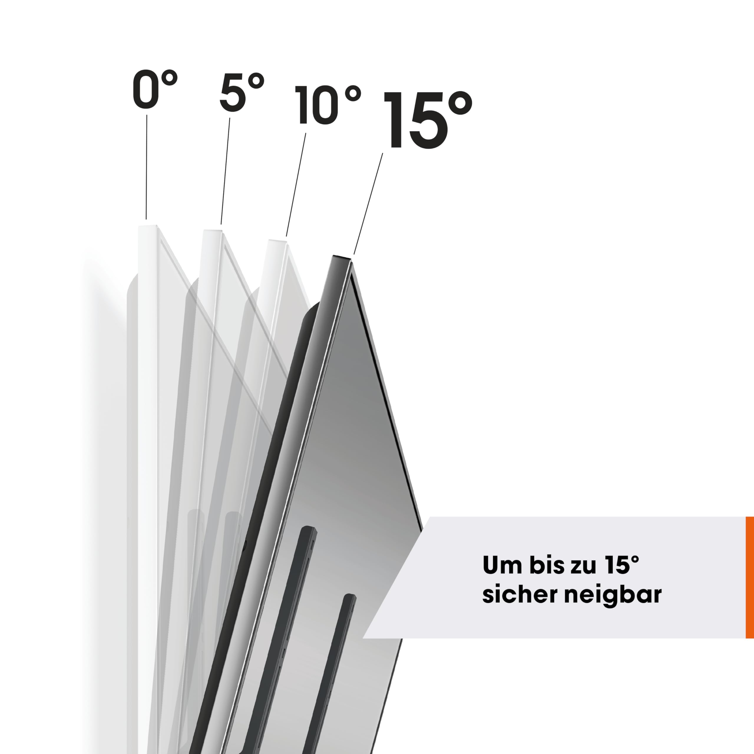 Vogel's Quick TVM 1615 Neigbare TV-Wandhalterung für 40-77 Zoll Fernseher | Universelle Kompatibilität, Neigbar, TÜV-Zertifiziert, 35 kg Tragkraft, VESA Bis 600x400, Inkl. Montagematerial