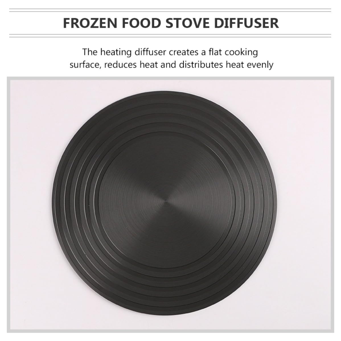SHINEOFI Difusor de Calor Redondo para Estufa de Gas de 28 Cm, Placa de Aluminio para Descongelación Rápida y Protección Antiquemaduras en Cocina Pequeña