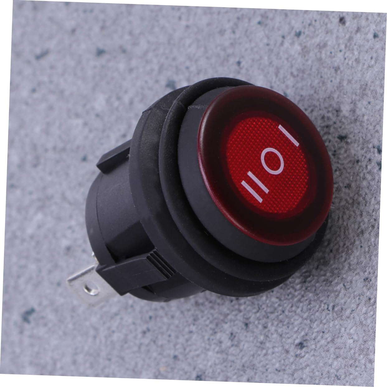 2pcs Spdt Rocker Toggle Switch for Car Boat Motorcycle Easy Install Single Pole Double Throw Round Design for Versatile Applications