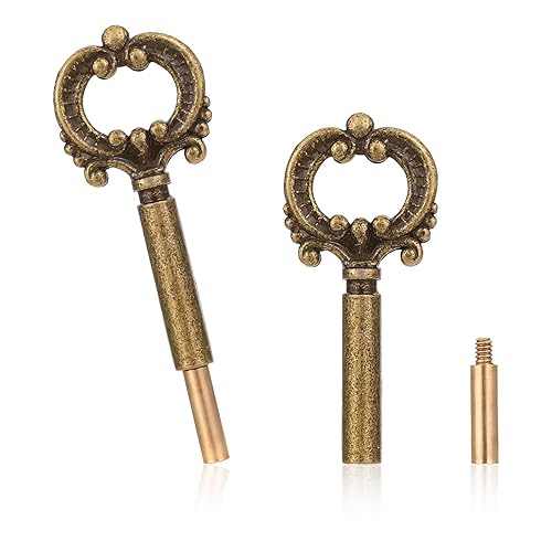 4 Pack Antique Brass Lamp Turn Knob Switch Replacement with