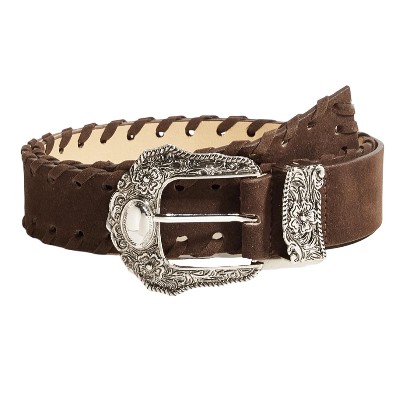 MICFENY Retro Design Braided Rope Waist Belt Soft Waist Sash PU Leather Waistband Unisex Accessory For Daily Wear Party