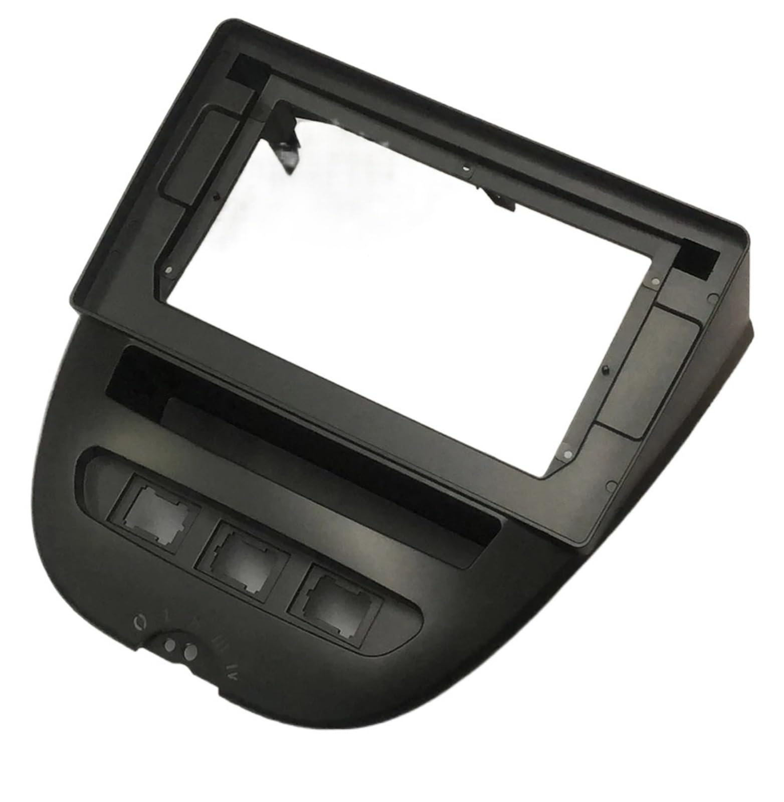 Marco Adaptador Radio Coche Marco para Radio de Coche 2 DIN Compatible con Toyota Aygo Compatible Peugeot 107 (2005-2014). Incluye Panel Frontal, DVD y Cubierta estéreo